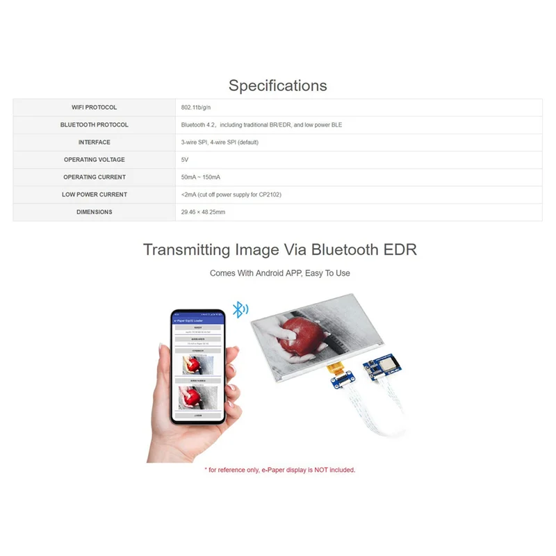 Waveshare Universal E-Paper Driver Board with WiFi Bluetooth