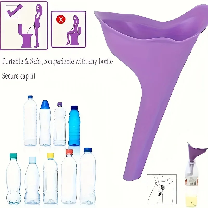 Woman Emergency Stand Urinals with Box Portable Silicone Reuse Postpartum Pregnancy Old People Foldable Travel Toilet