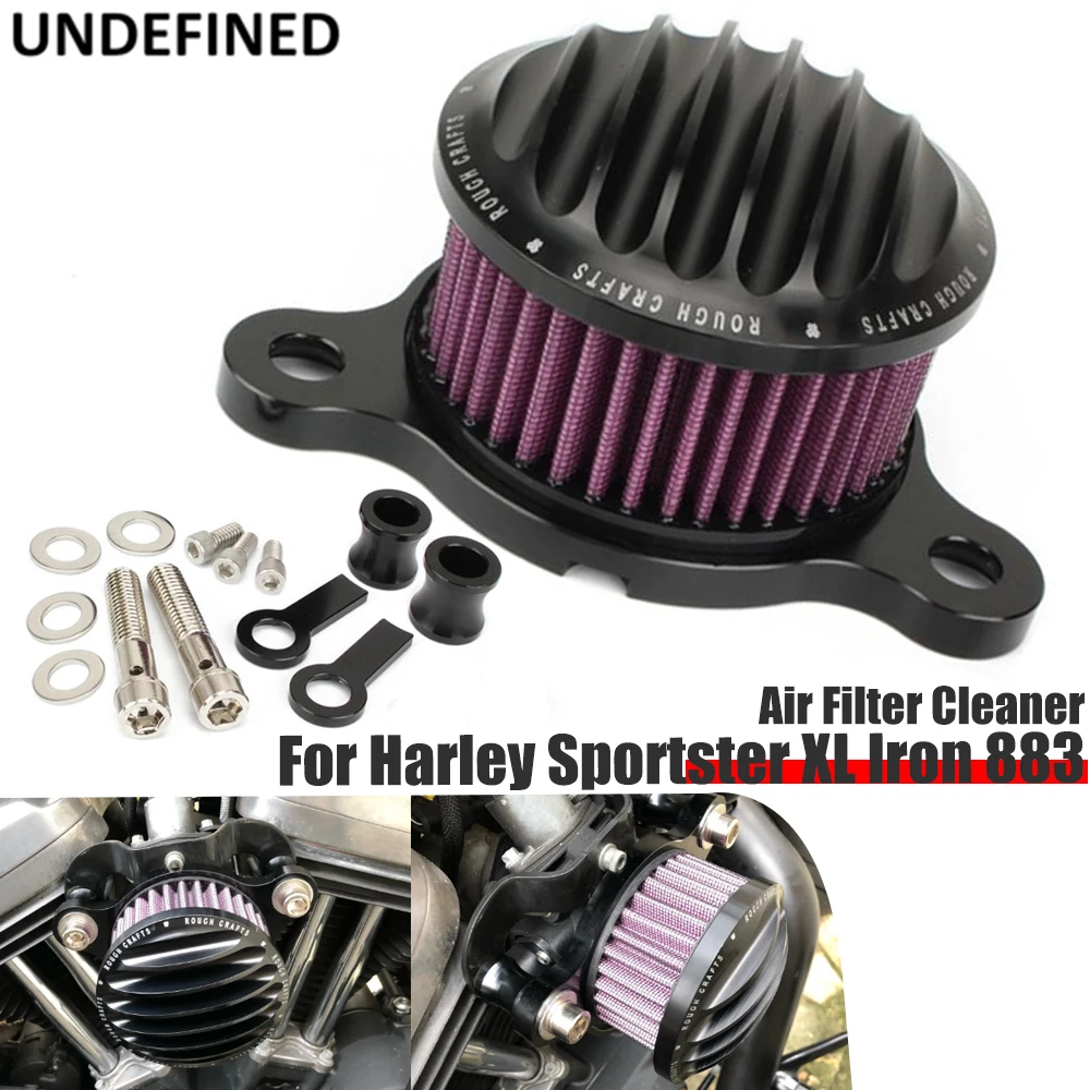 Воздушные фильтры для Harley Sportster XL Iron 883 XL1200 48 72 1991-2021 воздухозаборные черные