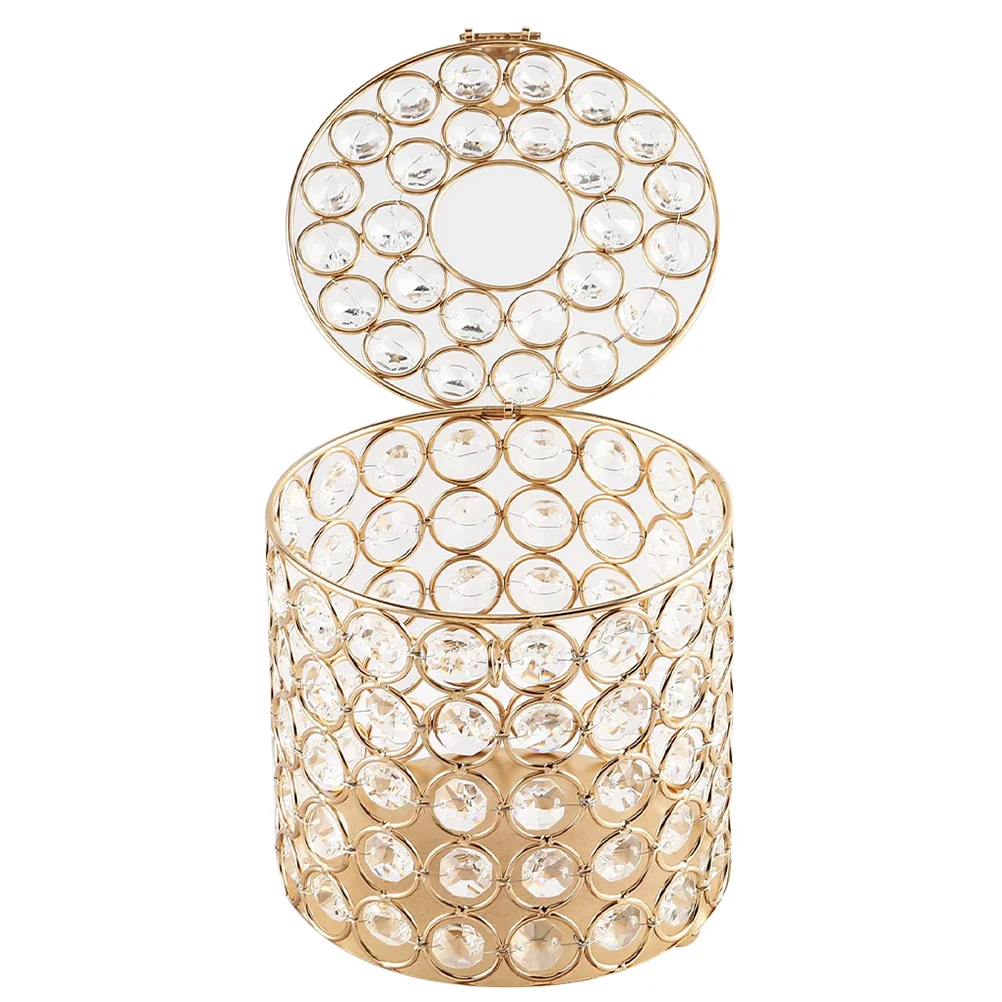 

Crystal Tissue Box Holder Living Room Napkin Holder Multifunctional Tissue Box Cover