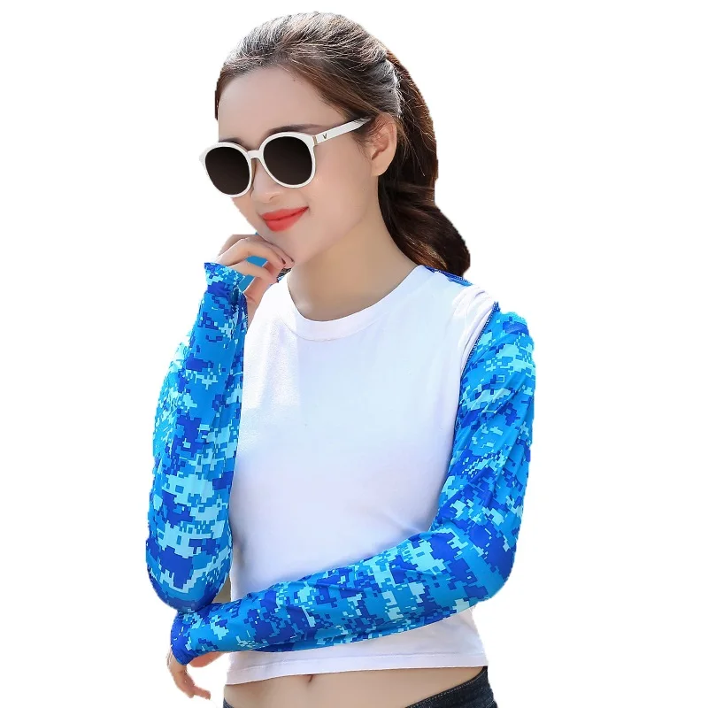 Ladies Quick Dry UV Protection Arm Sleeve Outdoor Cycling Running Cuff Cover
