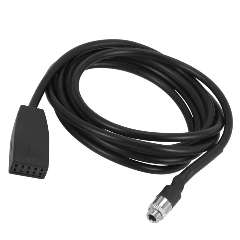 Di Alta Qualità Nero 10 Pin 3.5 Mm Presa Jack Auto Usb Aux In Cavo Adattatore Per Bmw E39 E53 Bm54 X5 E46