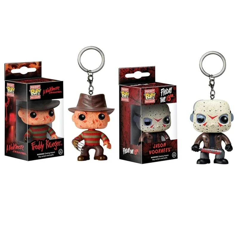 Funko Pop Pocket Portachiavi Giocattolo Jason Vs Freddy Action Figures Toys