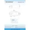 54" Acrylic Freestanding Bathtub with Matte Black Overflow and Drain Luxury Non-Slip Design 55 Gallons Capacity High Gloss White 6