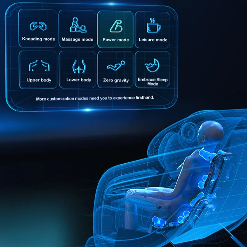 JARE M9 Full Body 4d Zero Gravity Electric Price Leather Parts Luxury Heating Massage Chair Jade Massage Head Touch screen 5