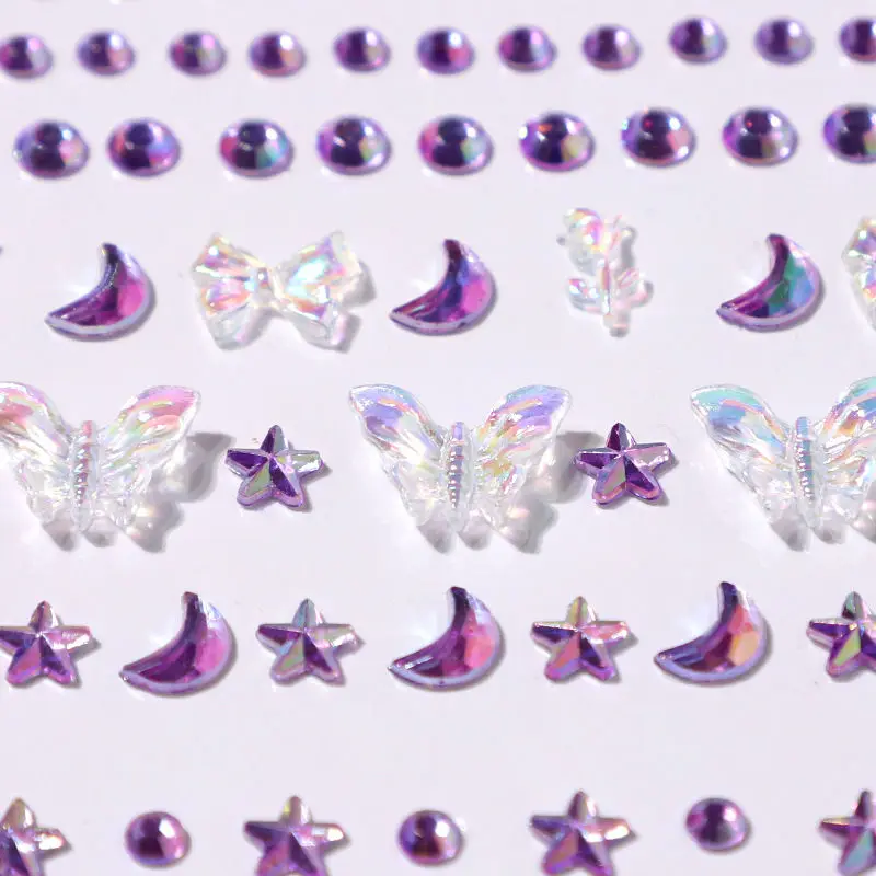 Acrylic 3D Butterfly Fake Tattoos Stickers for Party Makeup