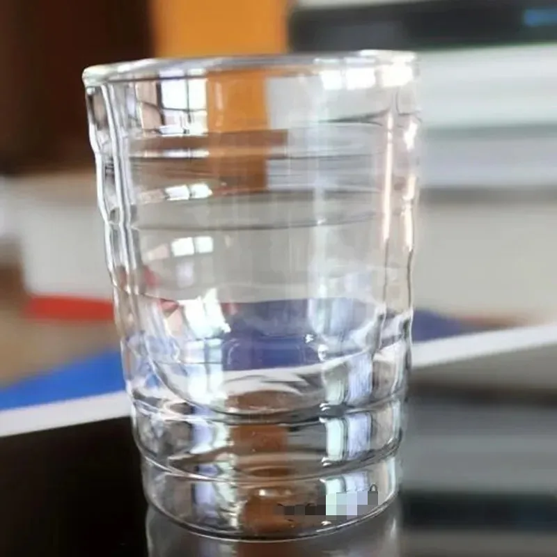 Compatible Heat-Resistant Coffee Mug - Double Wall Insulated Glass Cup for Hot/Cold Beverages, Transparent Handcrafted Drinkware