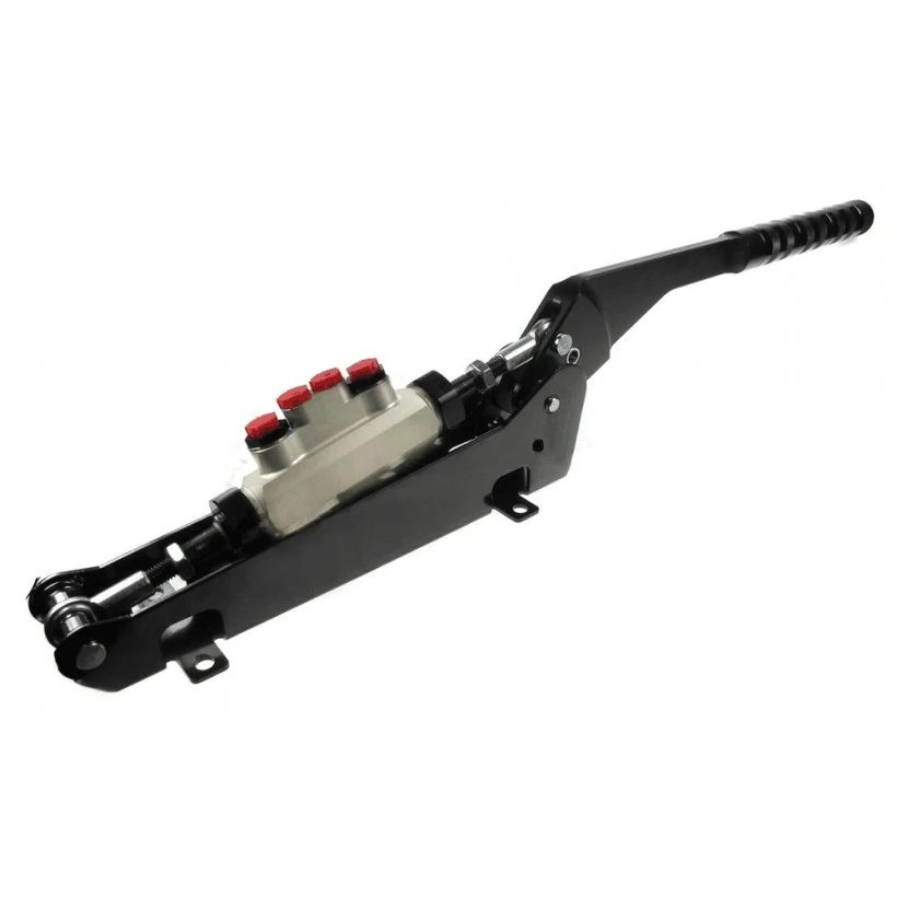PQY-Tandem Hydraulic Handbrake Alloy Hand Brake Lever 4 Line Split Diagonal PQY-HB02