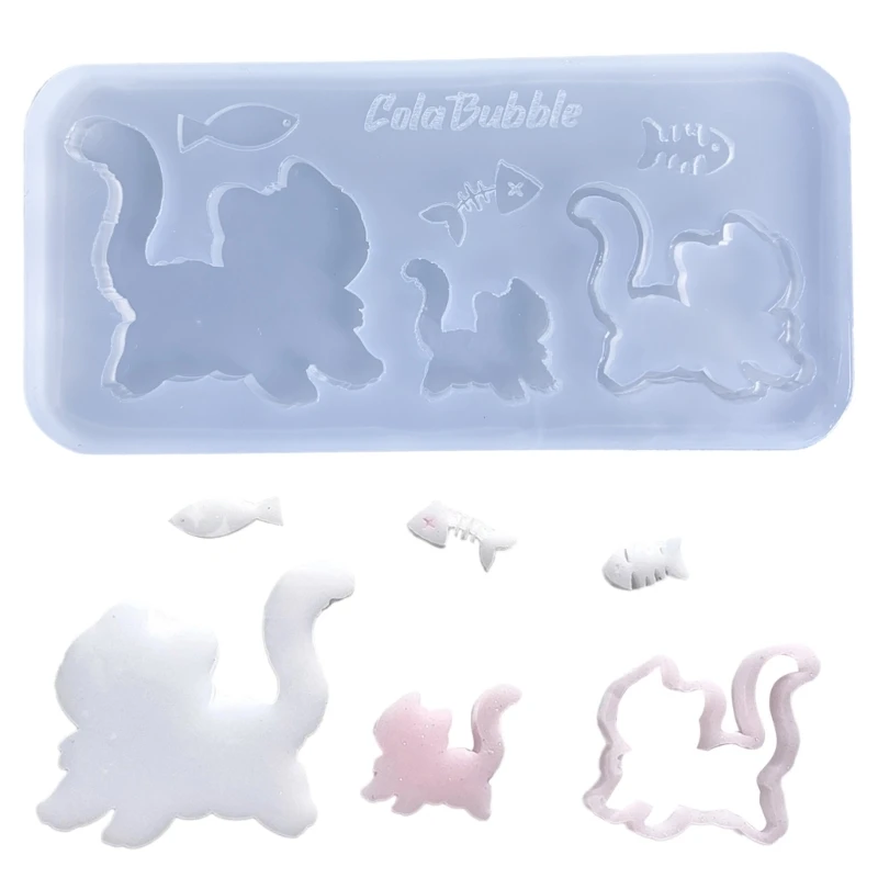 

Silicone Drip Glue Molds Cute Animal Shape Silicone Mold DIY Crafts Moulds Easy to Clean Jewelry Hand-Making Accessories