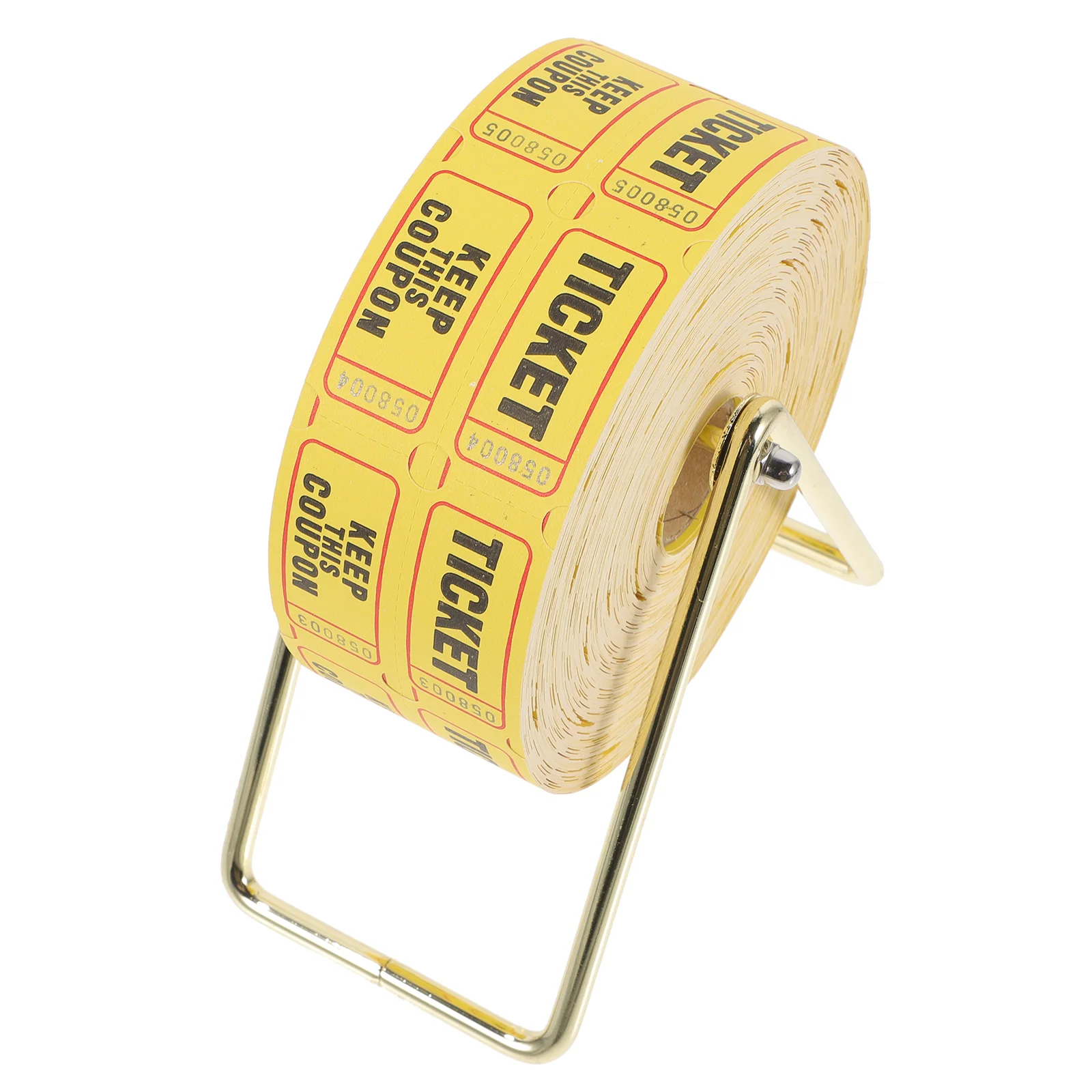 

Raffle Ticket Churches Metal Tickets Dispenser Labels Lottery Office Party Paper with Holder