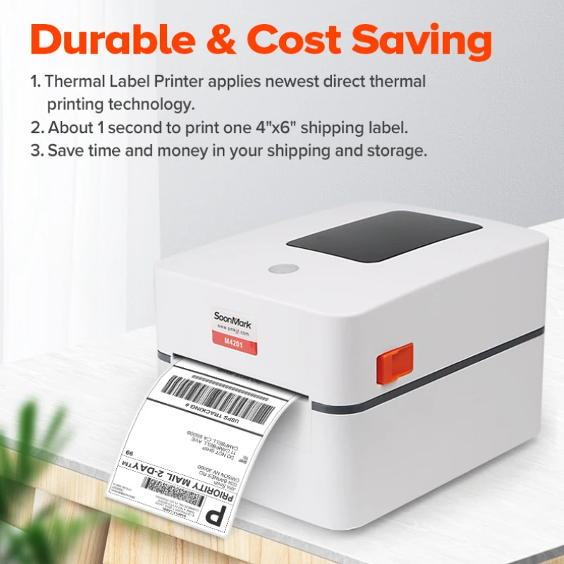 Wifi 4 Inch Thermal Label Printer Shipping Label Printer Barcode Sticker Machine Waybill Wifi USB Bluetooth Printing