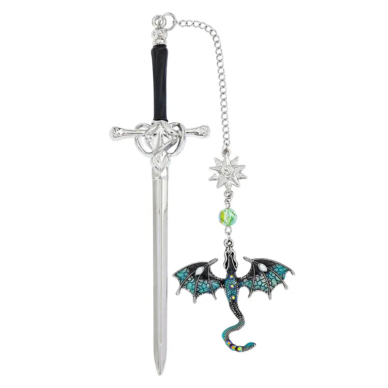 1/3PCS Fourth Wing Dragon Sword Bookmarks Fantasy Gothic Bookmarks Fourth Wing Enthusiasts Reading Accessories - Image 7