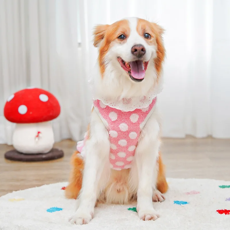 Sudadera con capucha de forro polar para perros abrigo invierno_voghion.com