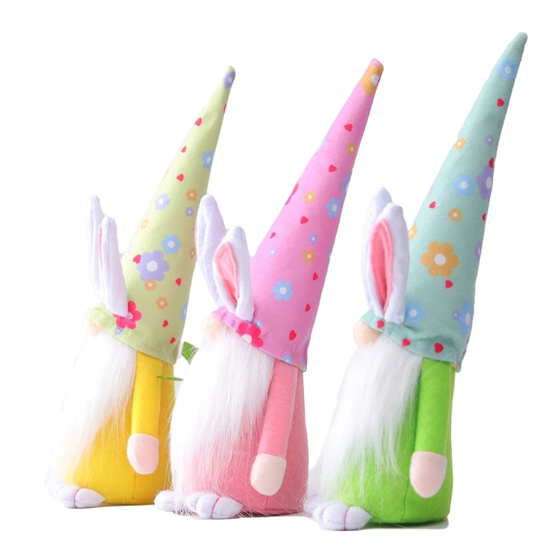 

Rabbit Fairy Faceless for Doll Easter Decorations For Home Ornament Easter Day Festival Decor Gift
