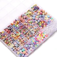 Mélange de perles intercalaires en acrylique pour filles, 780 pièces/boîte, avec perles 216.239., ensemble de perles de bricolage pour bracelet de bateau chia, kits exécutifs de bijoux 3