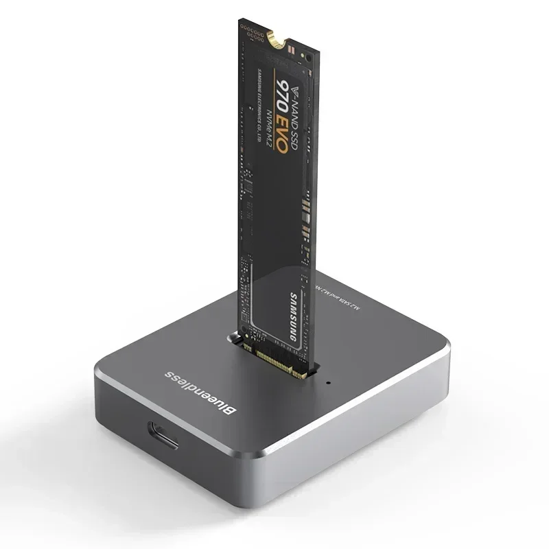 Док-станция для жесткого диска M.2, Базовый адаптер Caddy Box, SATA/NVMe SSD, двухпротокольный твердотельный Корпус для мобильного жесткого диска, USB C