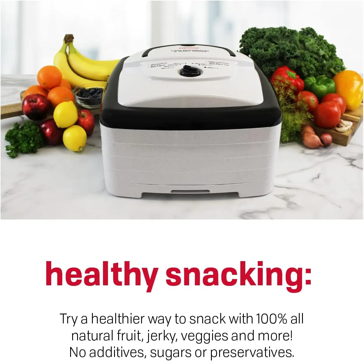FD-80A Square Shaped Food Dehydrator, For Snacks, Fruit, Beef Jerky, White 5