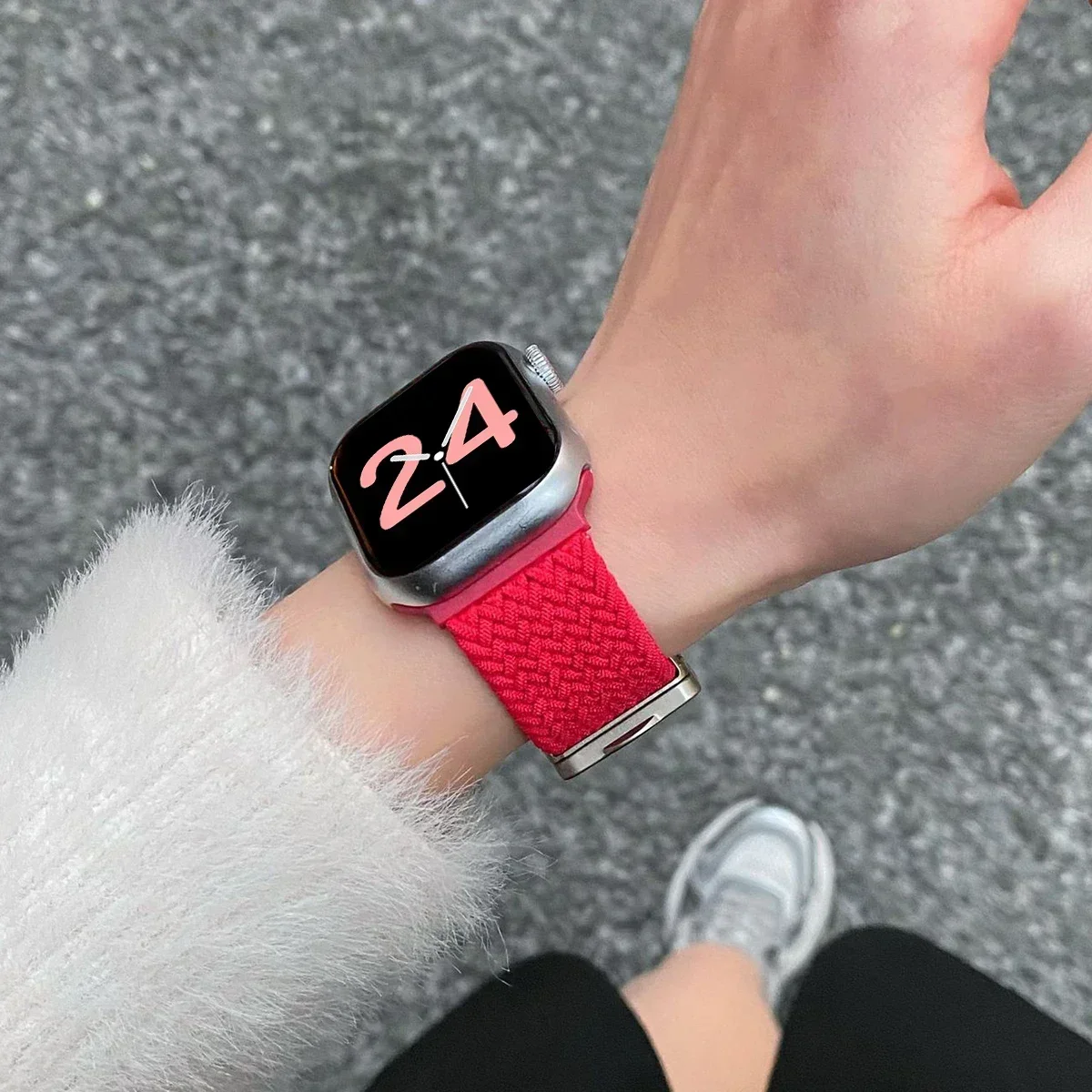 Magnetic Braided Nylon Watch Band Bracelet