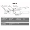 Hydraulic Crimping Tool Cable Lug Crimper Plier Hydraulic Compression Tool YQK-70 4-70mm 2 Pressure 5-6T ES and RU warehouse 4
