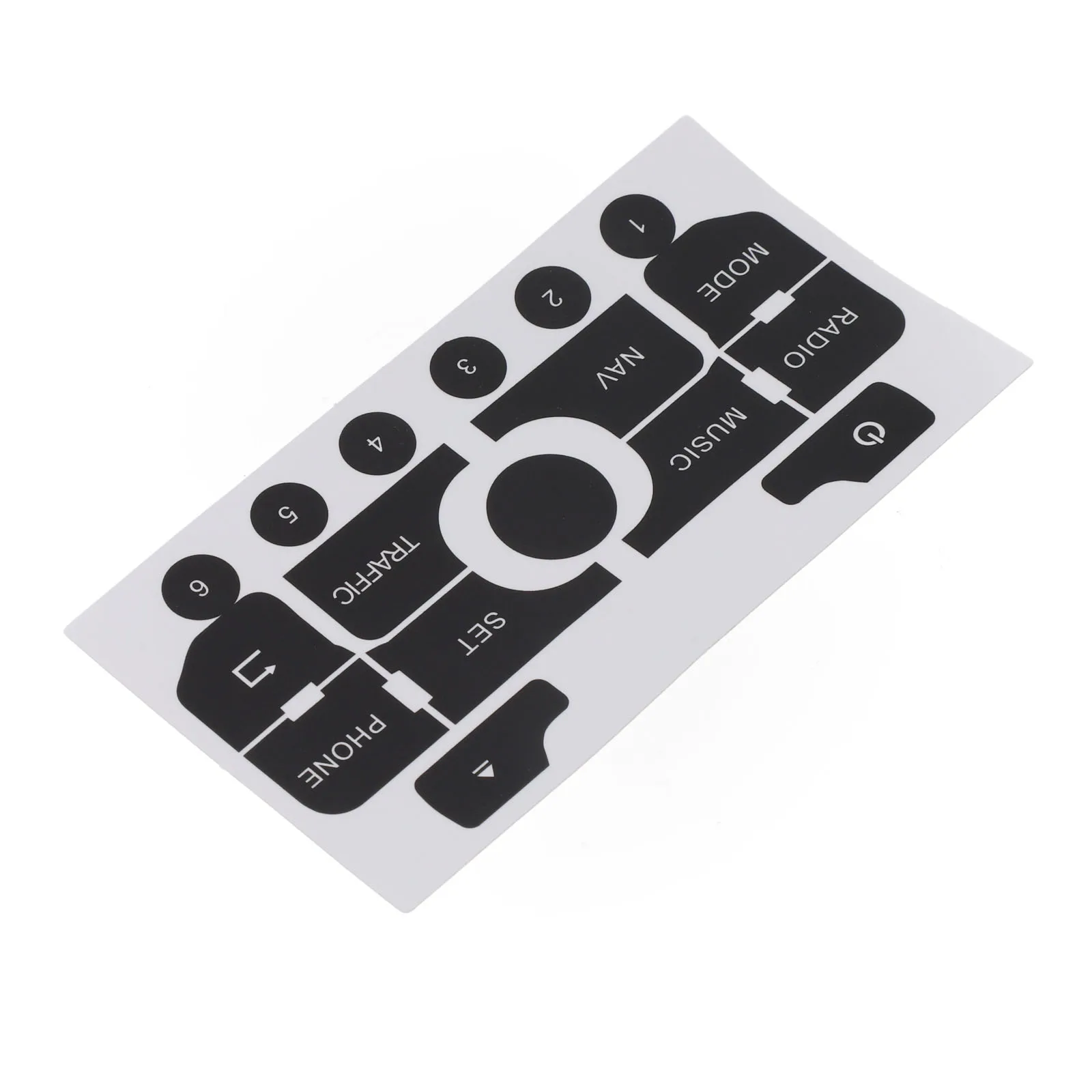 Autocollant De Réparation Bouton Radio Peugeot 3008 308 | Film Protecteur PVC Pour Panneau De Commande Navigation