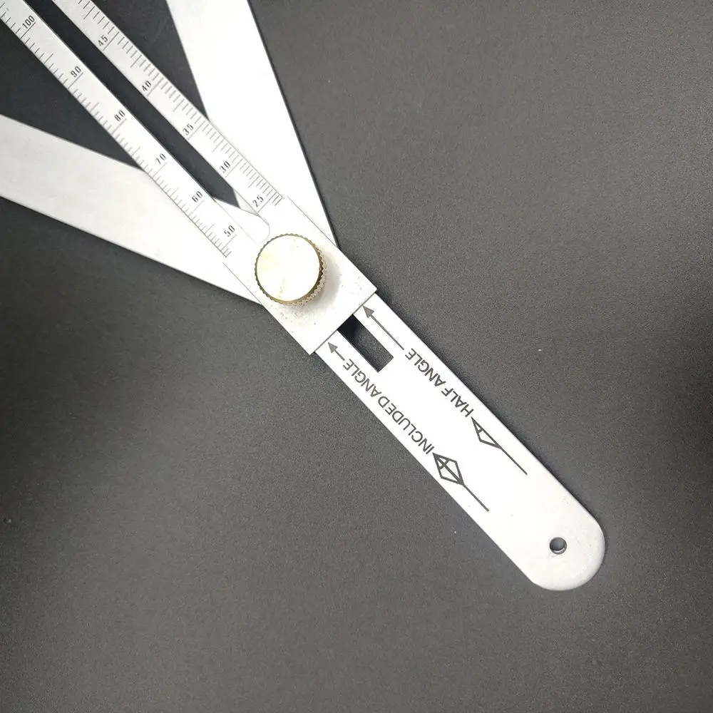 Multi-angle Corner Angle Finder Aluminum Protractor Tile Wood Ruler Woodworking Model Craft Angle