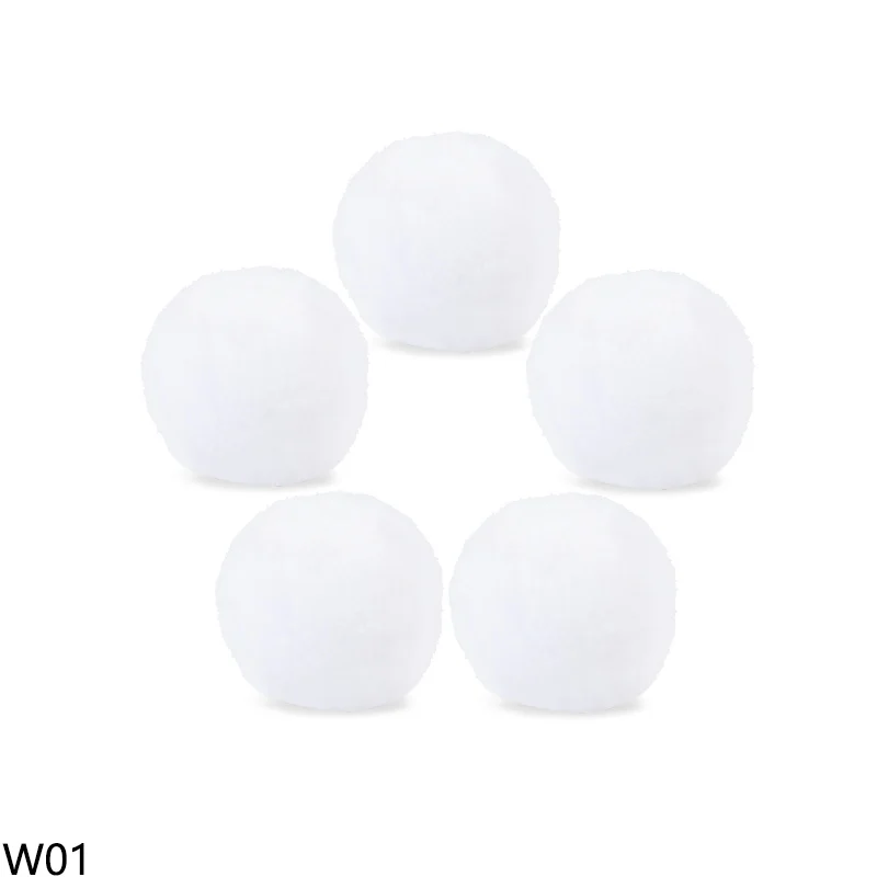 thumbnail image 1 of 5 bolas navideñas de felpa de 5/7 cm, adornos de boda de fibra de polipropileno, adornos colgantes para árbol de Navidad, suministros de Año Nuevo 2025, 1 of 5