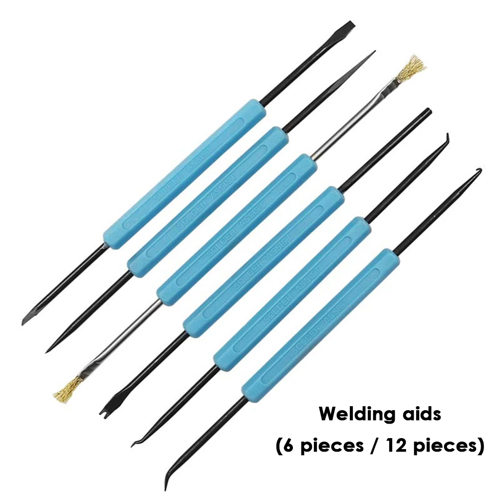 6 In 1 BGA Solder Assist Tools PCB Repair Rework Desoldering Aid Tool Kit Electronic Heat Assist Set
