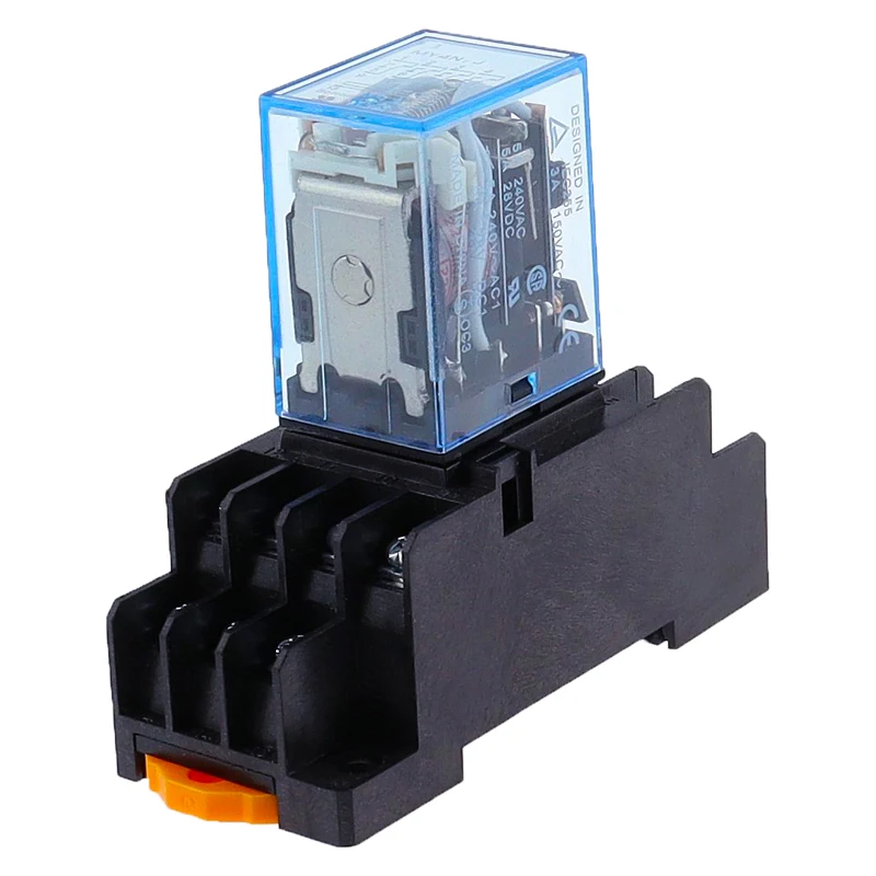 Relè per auto con spia luminosa verde a 5 pin, 1NO 1NC SPDT, CC 24V 80A