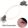 10PCS 100% Fluorocarbon Fishing Line Fishing Rod Fluorocarbon Line With Rolling Swivel And Quick Lock Pressure Test 7-18kg 2