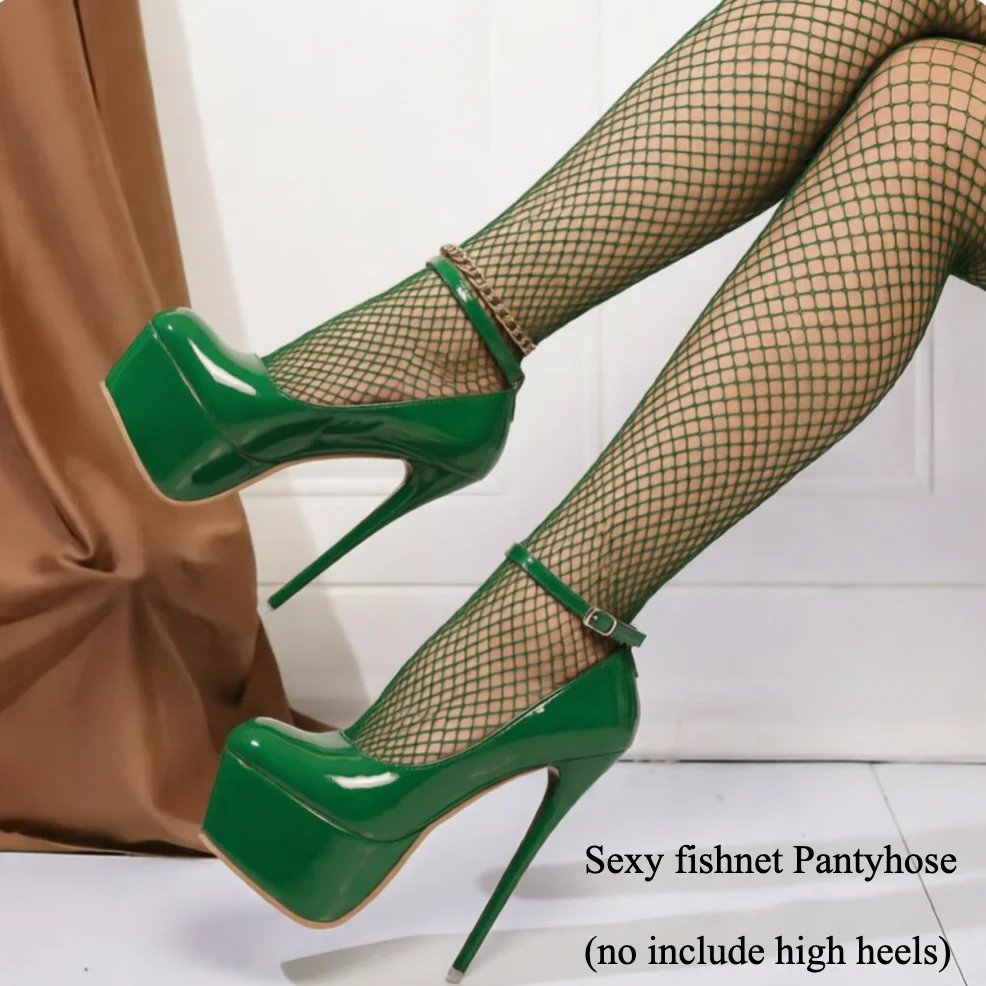 Vibrant Orange Fishnet Pantyhose - Bold Hosiery