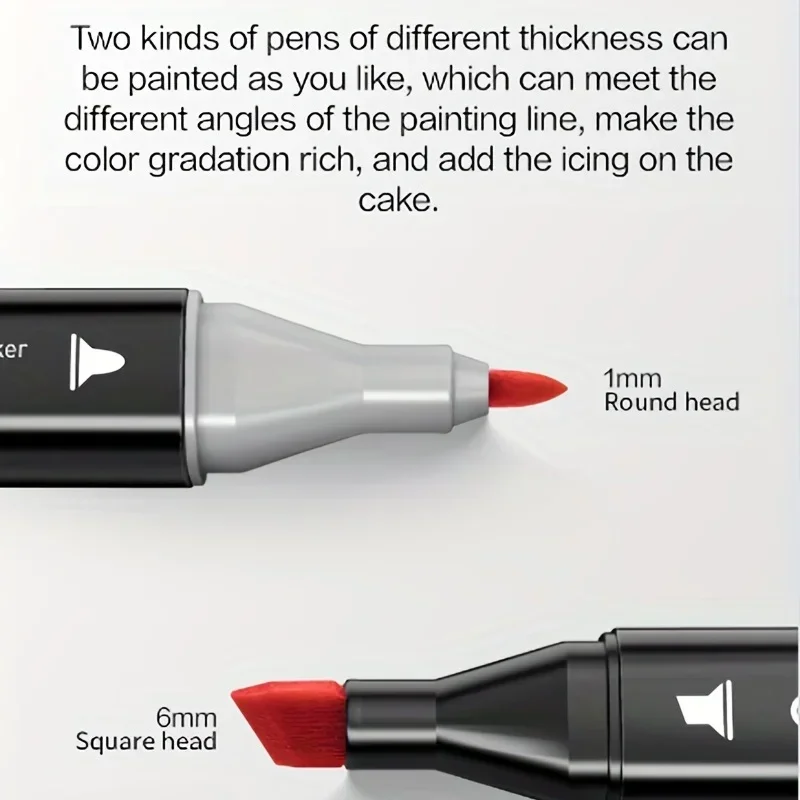 Deli 30/40/60/80 Colors Sketch Markers Double Head Painting Pen Creativity Drawing Tools Students Professional Art Supplies view 3