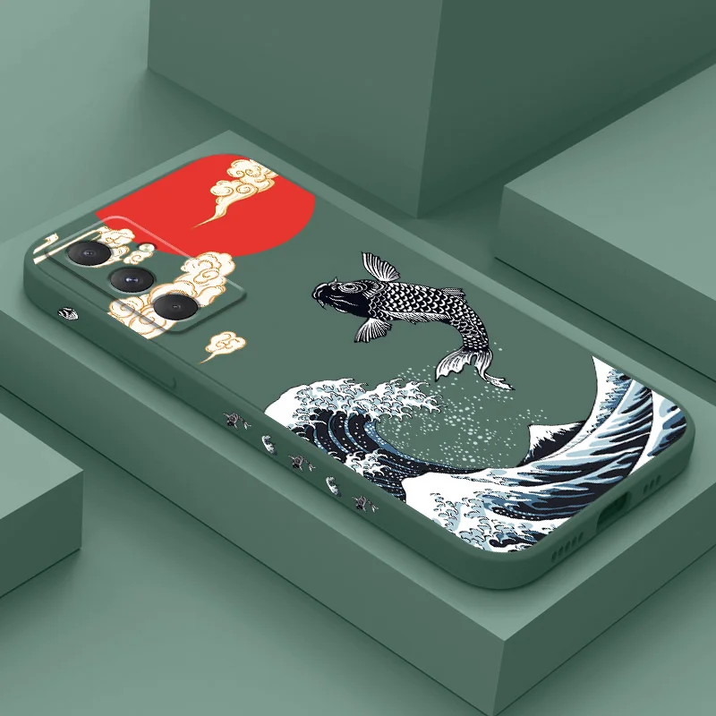 Ocean Carp Design Phone Case - Artistic Protective Cover