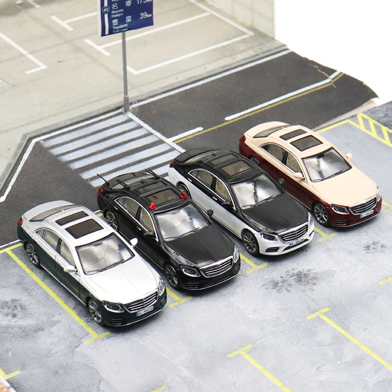 마스터 1:64 S클래스 S450 W222 감성적인 구형 자동차 합금 모형