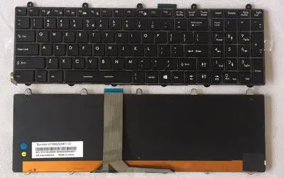 Teclado Eua para Msi Ge60 Ge70 Ms16ga com Retroiluminação