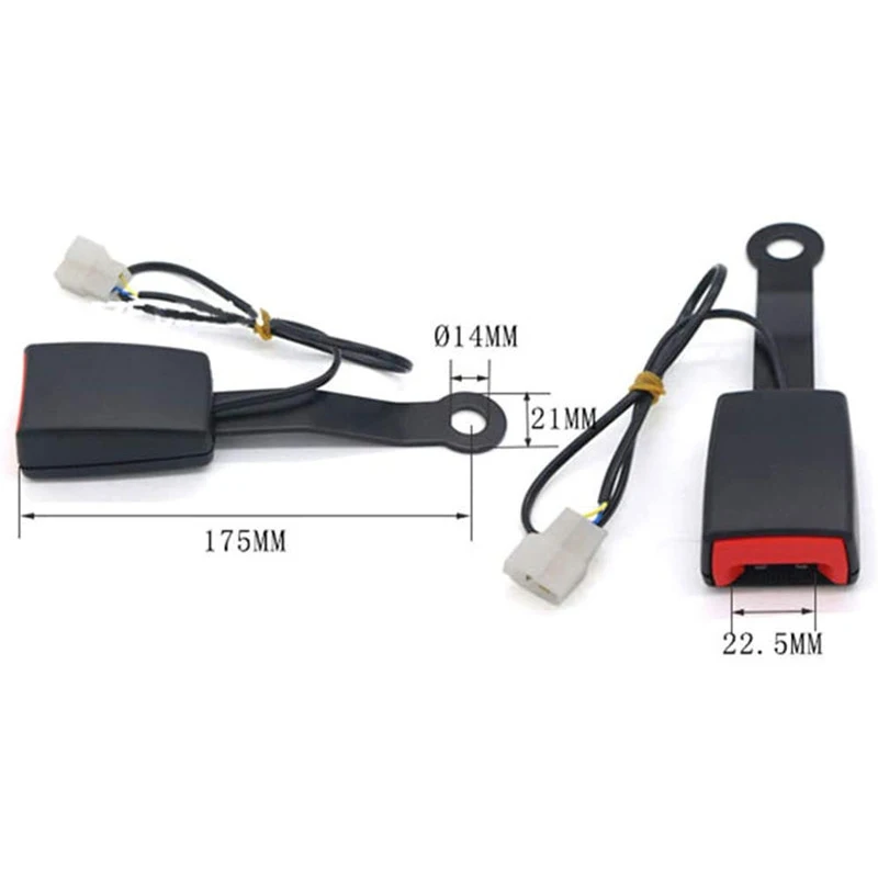 Universal Car Seat Belt Lock Camlock Belt Buckle Socket Plug Connector Accessories
