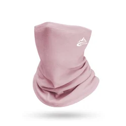 Winter Sports Thermal Velvet Neck Warmer and Ski Mask (Pink)