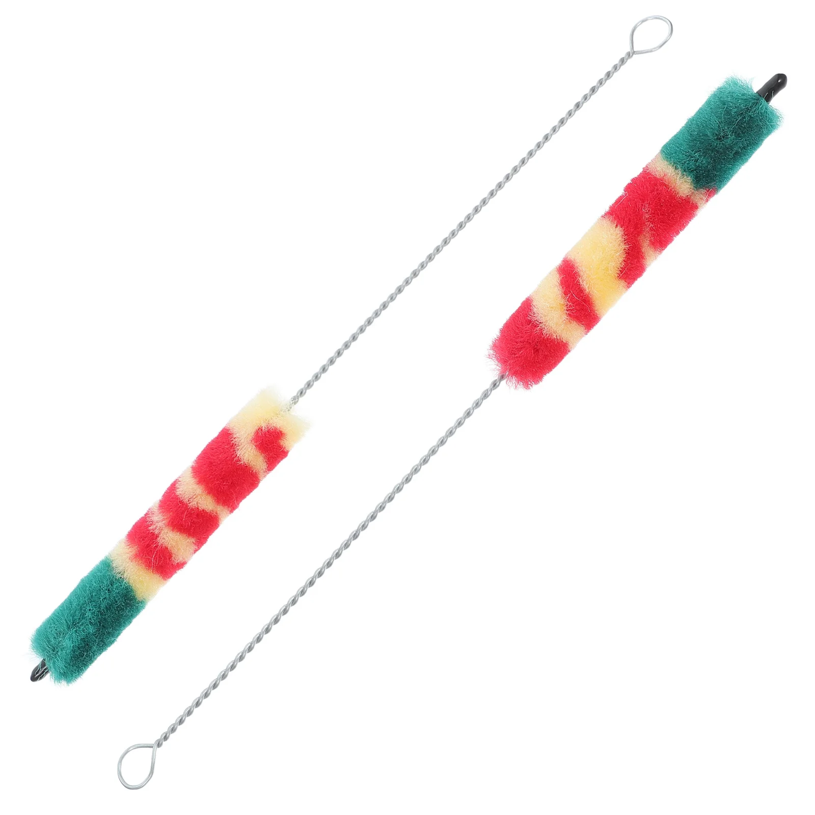 2 Pcs Piccolo Cleaning Brush Short Instrument Cleaner Flexible Dust Removal Music Tools Piccolo Maintenance Brushes Hair