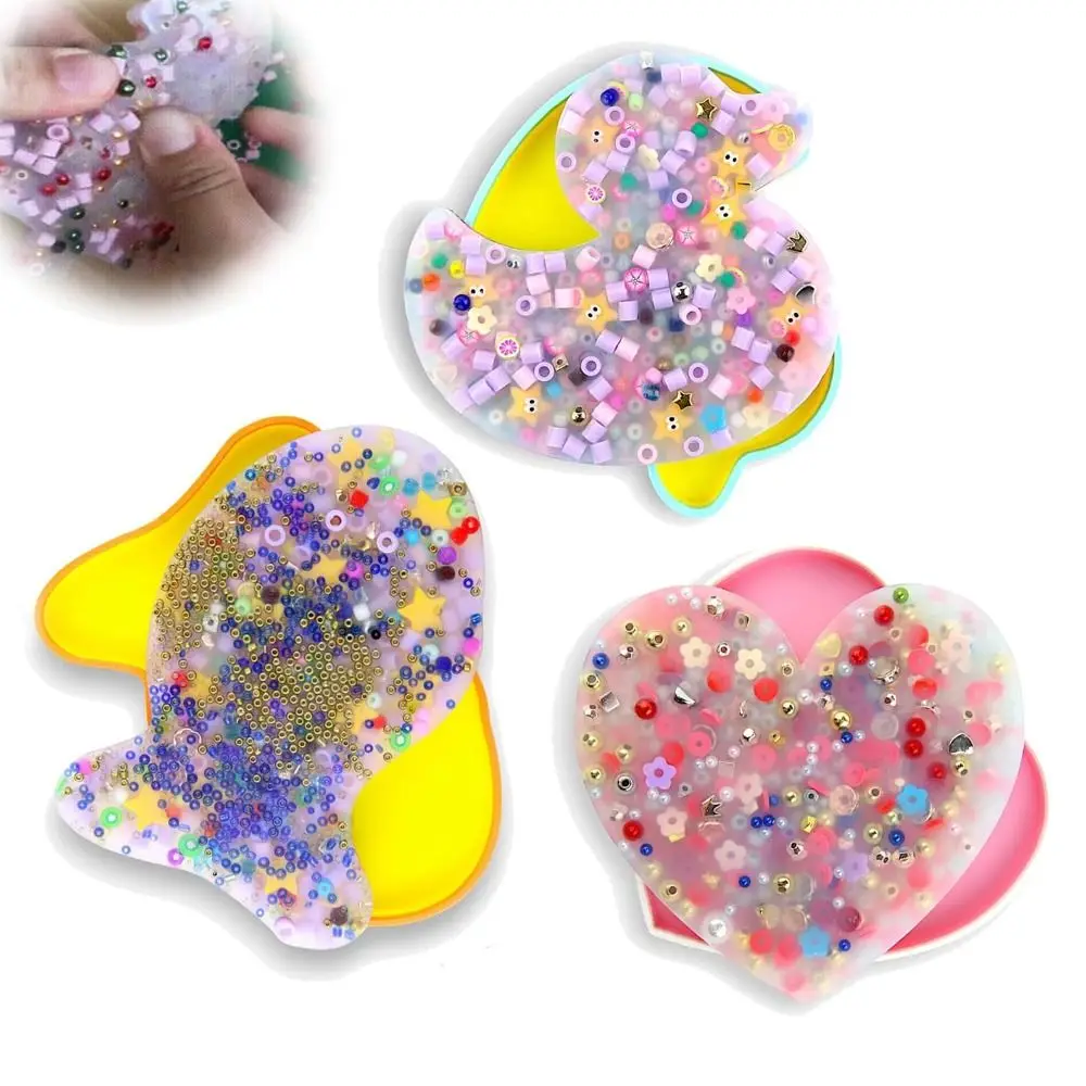 Silicone Skin Picking Fidget Toy Anxiety Toy Pad Stress Relief Duck Picky Pad Sensory Trichotillomania Decompression Fidget Toys Stress Relief Toys