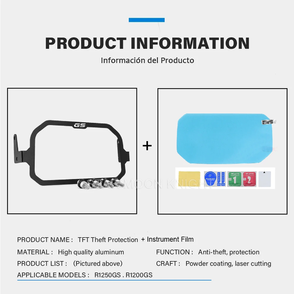 TFT Anti-Theft Meter Frame cover For BMW R1250GS R 1250 GS Adventure 1200 R1200GS Adventure LC R1200 GS Instrument screen cover