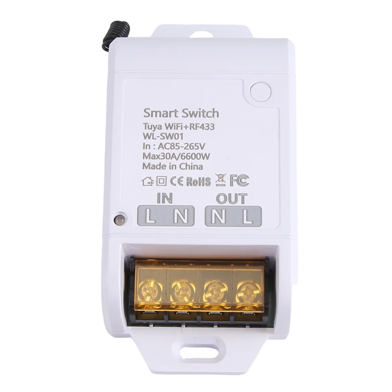 

Умный выключатель Zigbee ГРАФИТИ с Wi-Fi, 30 А, Wi-Fi + RF433