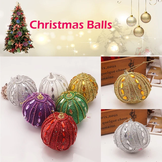 Diy Styrofoam Ball Christmas Ornaments  Christmas Crafts Styrofoam Balls -  Christmas Ball Ornaments - Aliexpress