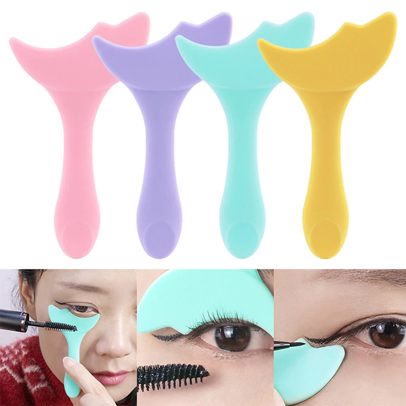 

1pcs Silicone Eyeliner Ruler Multi-Functional Eye Makeup Assist Eyeliner Tool Eyelash Paint Lipstick Silicone Beauty Ruler