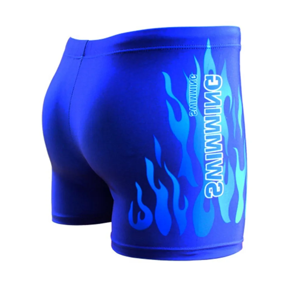 Men Swimwear Swimsuit Mens Swim Shorts Bathing Suit Swimming Pool Trunks Beach Briefs Flame Boxer Badpak maillot de bain homme 5