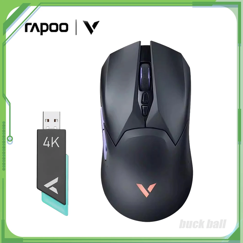 

Rapoo VT3S Wireless Mouse Ergonomics Gamer Mouse E-Sports Accessory For Computer Mice RGB 26000DPI PAW3395 Mouse Pc Gaming Gifts
