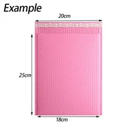 Pink Bubble Bag 20x25 cm 10 pcs  Plastic Bubble Envelopes package bag Bubble film Mailing packaging bag 1