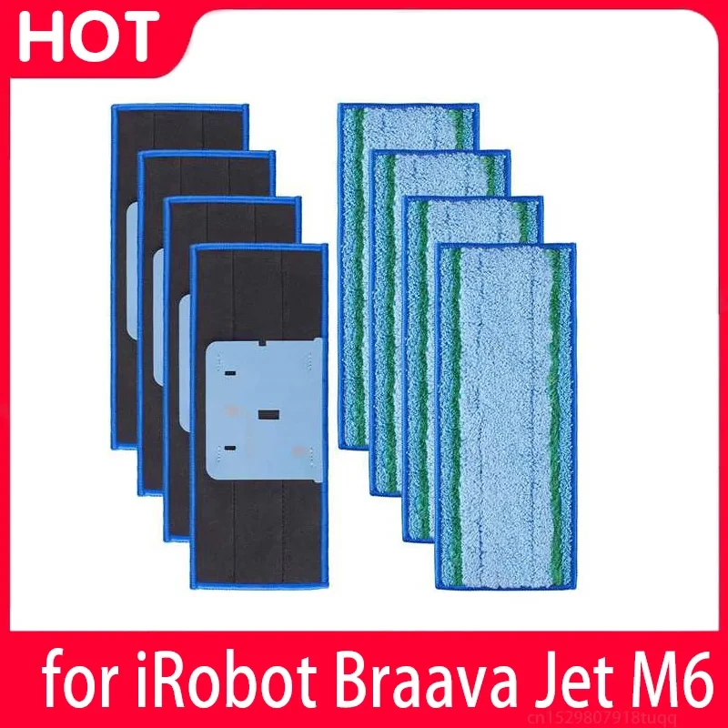 

Запасные части для робота-пылесоса IRobot Braava Jet M6, моющаяся Высококачественная тряпка для влажной и сухой уборки