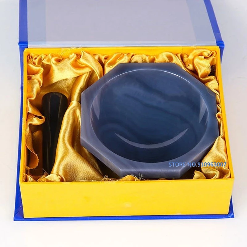 Lab Inner Diameter 30mm To 130mm Natural Agate Mortar and Pestle A-GRADE 1set for Chemistry Laboratory Grinding lab mortar and pestle