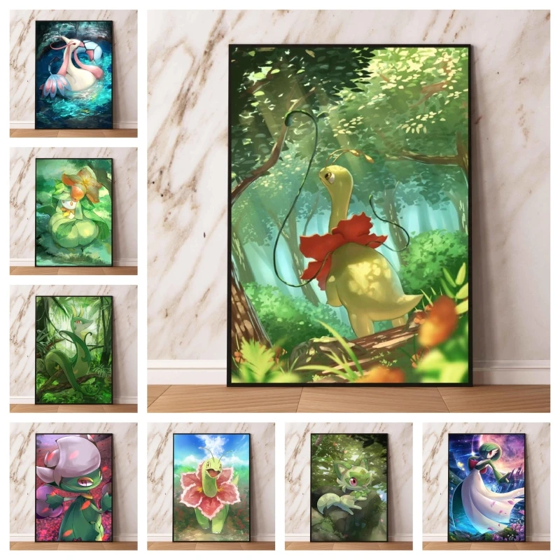 

Canvas Prints Pok e mon Elf Living Room Birthday Gifts Children's Bedroom Decor Kid Action Figures Cartoon Character Picture