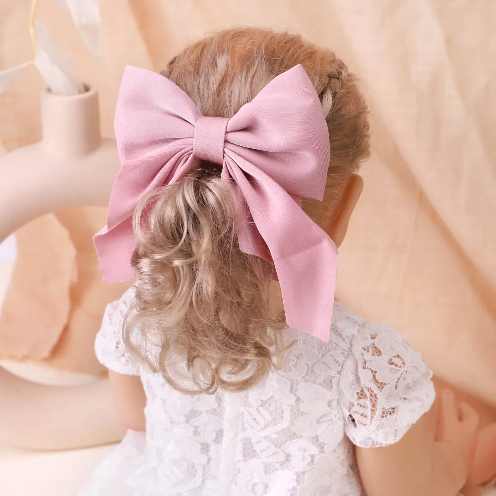 Fashion Classic Bow Hair Clips Baby Girl Printed Hair Decorate Cute Hairpin Kids Headgear Accessories Holiday Gift 2Pcs/Set hair accessories