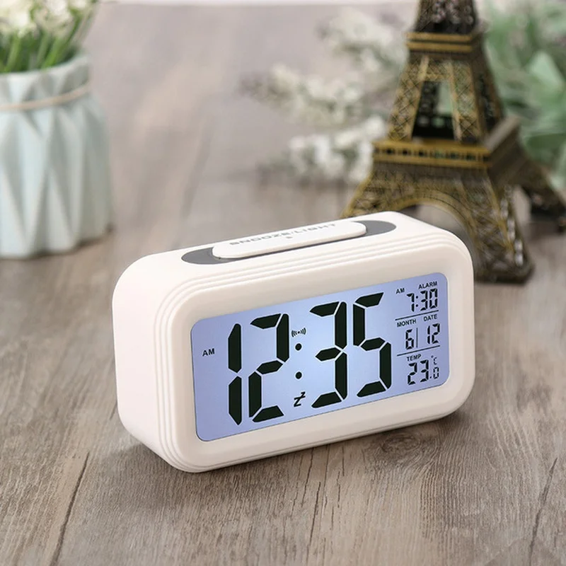 

New Generation of Multi-function Digital Alarm Clock LED Smart Luminous Clock Temperature Section Perpetual Calendar Alarm Clock